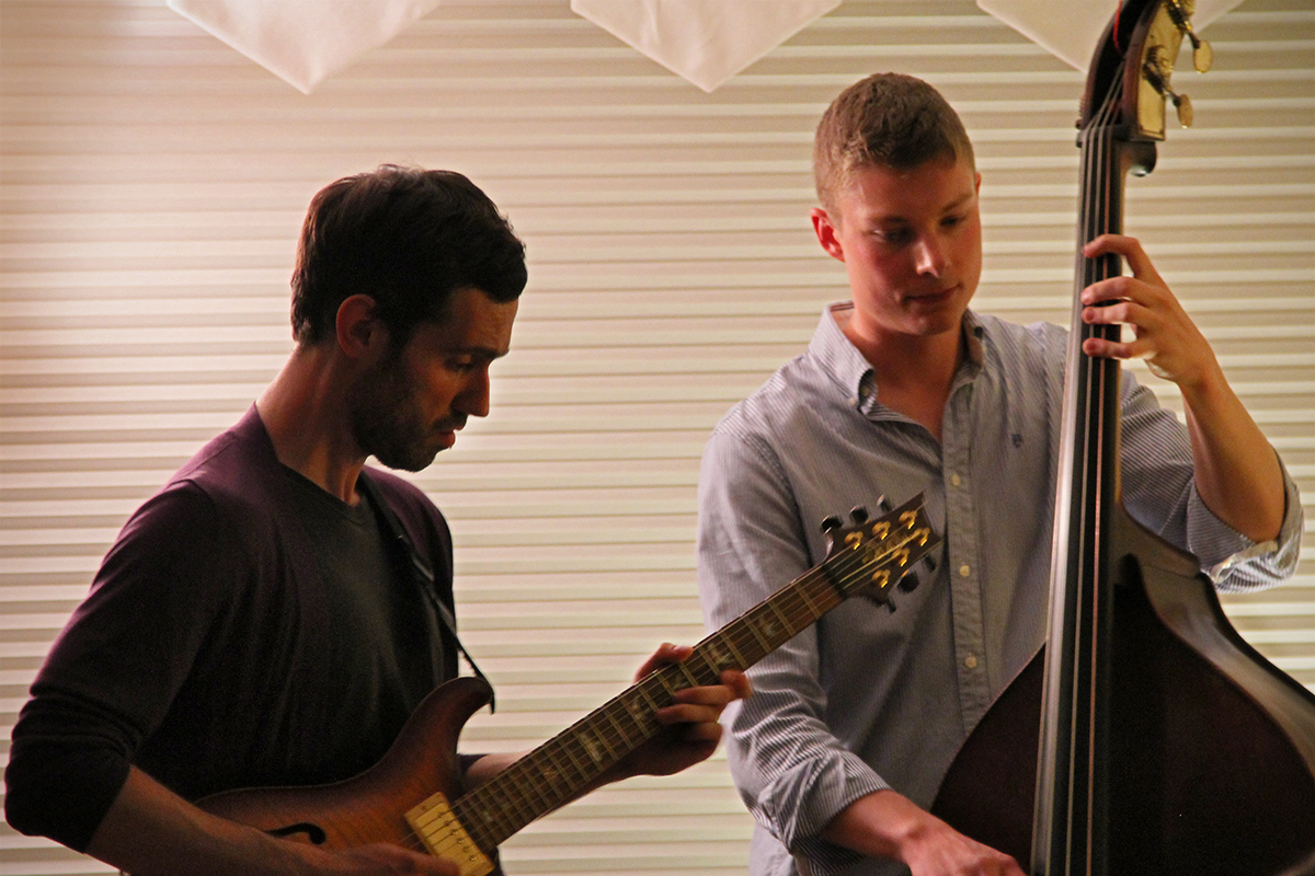 The Soren Nissen, Ian Wright and Nate Renner trio. Photo taken Friday, May 17, 2013.