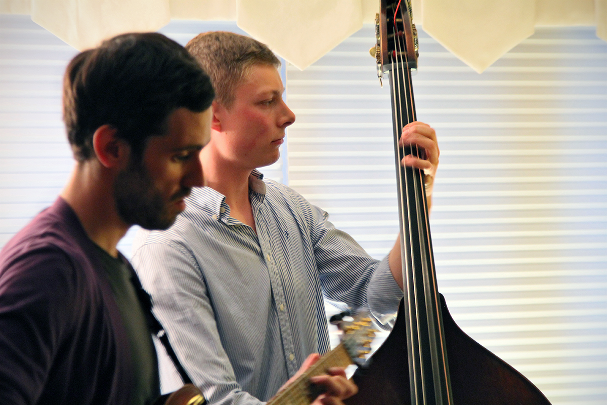 The Soren Nissen, Ian Wright and Nate Renner trio. Photo taken Friday, May 17, 2013.